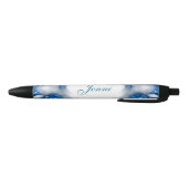 Blauwe diamanten zwarte inkt pen (Bodem)
