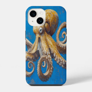 🐙 Blauwe Diepten iPhone 14 Hoesje