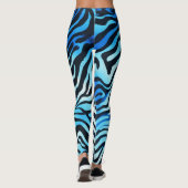 Blauwe dierlijke afdrukken leggings (Achterkant)