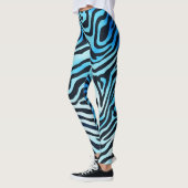 Blauwe dierlijke afdrukken leggings (Links)