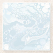 Blauwe digitale flexibele tekenkleuren voor het ve glazen onderzetter (Achterkant)