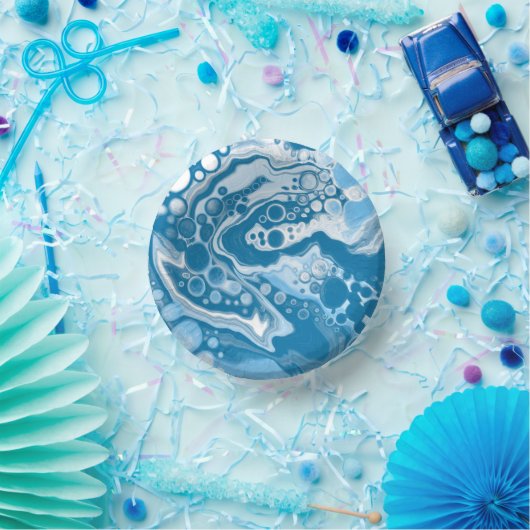 Blauwe digitale flexibele tekenkleuren voor het ve papieren kommen (Feest)