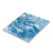Blauwe digitale flexibele tekenkleuren voor het ve tegeltje (Zijkant)