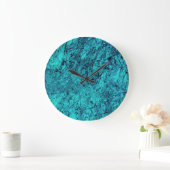 Blauwe digitale kunst met veel gemengde/labyrint l grote klok (Huis)