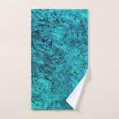 Blauwe digitale kunst met veel gemengde/labyrint l handdoek (Handdoek)