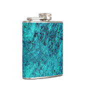 Blauwe digitale kunst met veel gemengde/labyrint l heupfles (Rechts)