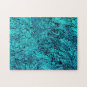 Blauwe digitale kunst met veel gemengde/labyrint l legpuzzel (Horizontaal)