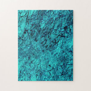 Blauwe digitale kunst met veel gemengde/labyrint l legpuzzel