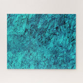 Blauwe digitale kunst met veel gemengde/labyrint l legpuzzel (Horizontaal)