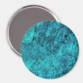 Blauwe digitale kunst met veel gemengde/labyrint l magneet (Voorkant / Achterkant)