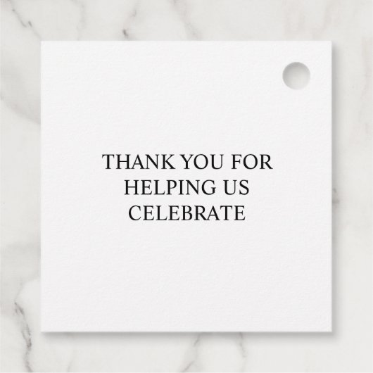 Blauwe dikke botanische florale bruiloft bedankt bedankjes labels (Achterkant)