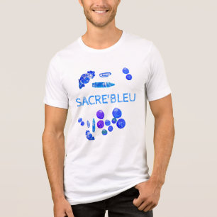 Blauwe Dingen Kunstprint Tri-Blend Shirt