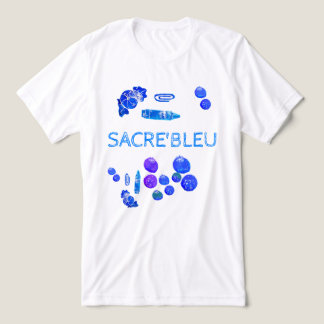 Blauwe Dingen Kunstprint Tri-Blend Shirt