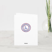 Blauwe Dinosaur Kus Kinderen Dino Briefkaarten (Achterkant)