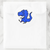 BLAUWE DINOSAURUS STICKERS (Tas)