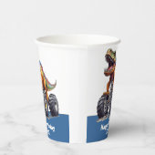 Blauwe Dinosaurus T-Rex Monster Truck thema Papieren Bekers