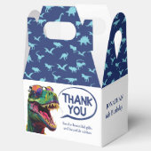 BLAUWE Dinosaurussen Party Supplies Bedankdoosjes (Geopend)