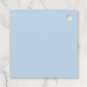 Blauwe Disco Cowgirl Rodeo Bachelorette Weekend Bedankjes Labels (Achterkant)