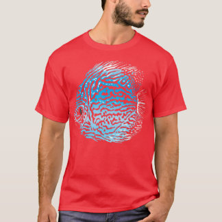 Blauwe Discus T-shirt