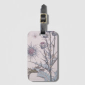 blauwe distel bagagelabel (Voorkant (verticaal))