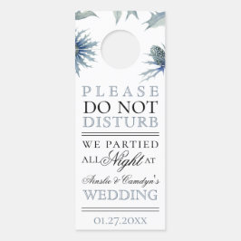 Blauwe distel botanisch deurhanger