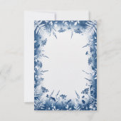 Blauwe Distel Eucalyptus Bewaar de Datum Save The Date (Achterkant)