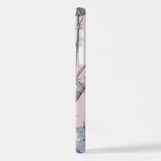 blauwe distel iPhone hoesje (Linkerkant)