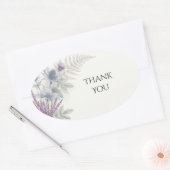 Blauwe Distel Varens Botanische Dankjewel Sticker (Envelop)