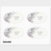 Blauwe Distel Varens Botanische Dankjewel Sticker (Vel)