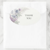 Blauwe Distel Varens Botanische Dankjewel Sticker (Tas)