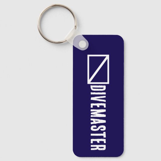 Blauwe Divemaster Sleutelhanger (Voorkant)