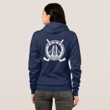 Blauwe divisie Zip Hoodie