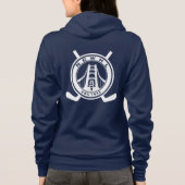 Blauwe divisie Zip Hoodie (Achterkant)