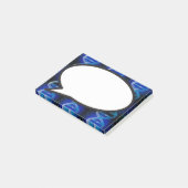 Blauwe DNA-spraakballon Medische Wetenschap Post-it® Notes (Schuin)