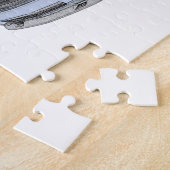 Blauwe Dodge Challenger Pencil Stijltekening Legpuzzel (Zijkant)