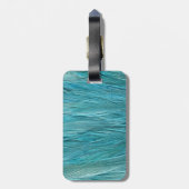 Blauwe doezelaar bagagelabel (Achterkant verticaal)