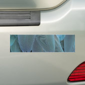 Blauwe doezelaar bumpersticker (Op auto)