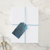 Blauwe doezelaar cadeaulabel (Met Touw)