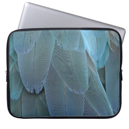 Blauwe doezelaar laptop sleeve