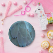 Blauwe doezelaar papieren bordje (Feest)