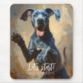 Blauwe Dog Great Dane Muismat (Voorkant)