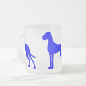 Blauwe Dog Matglas Koffiemok (Voorkant links)