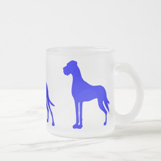 Blauwe Dog Matglas Koffiemok (Rechts)