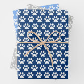 Blauwe dog met dop, papierlade 3 inpakpapier vel (In situ)