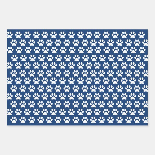 Blauwe dog met dop, papierlade 3 inpakpapier vel (Voorkant)