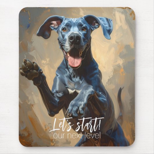 Blauwe Dog Muismat (Voorkant)