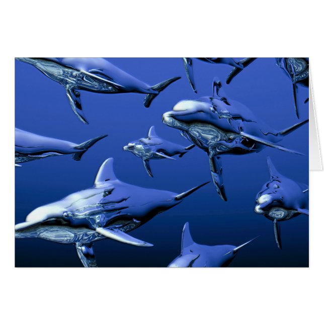 Blauwe dolfijn (Voorkant Horizontaal)
