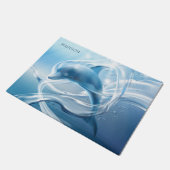 Blauwe dolfijn, aangepaste deurmat (Schuin)