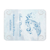 Blauwe dolfijn bespaart de datum magneet (Horizontaal)