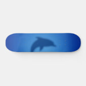Blauwe dolfijn persoonlijk skateboard (Horizontaal)